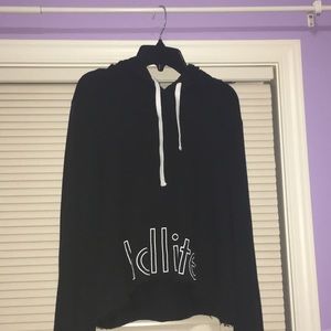 Black Hollister hoodie (a little cropped )